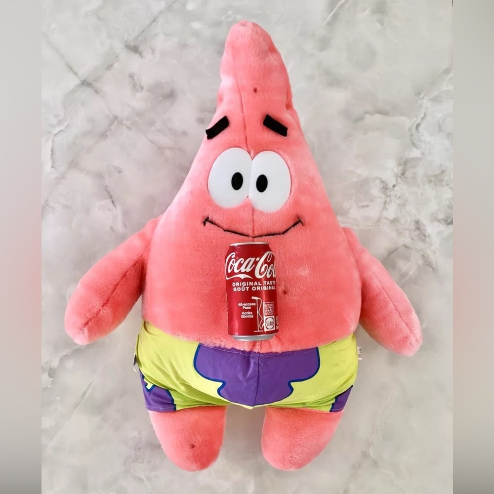 Vintage 2002 Patrick Star Jumbo XLarge Plush Spongebob Nanoo Viacom Nickelodeon